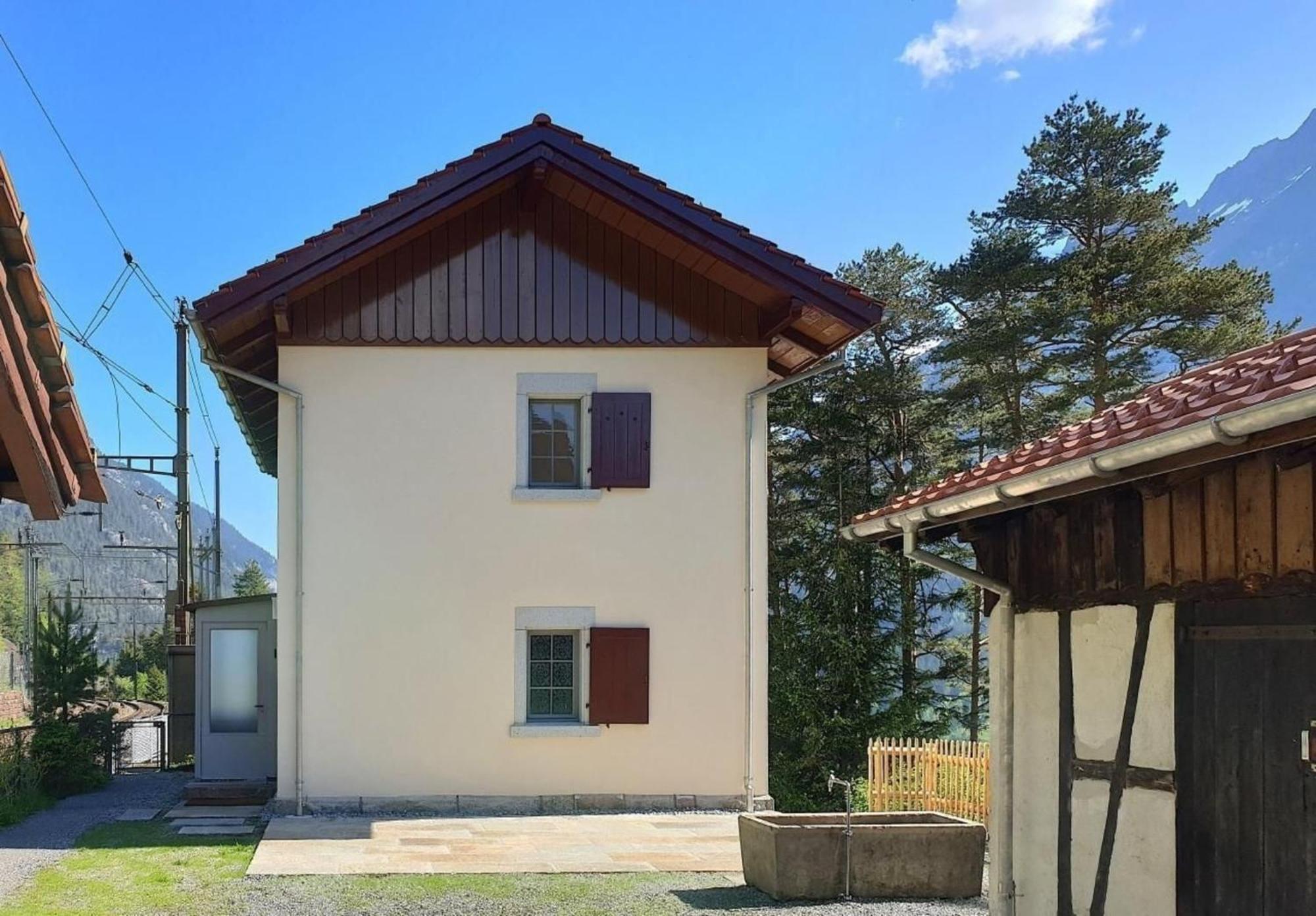 Bahnwaerterhaus Eggwald Villa Wassen Exteriör bild